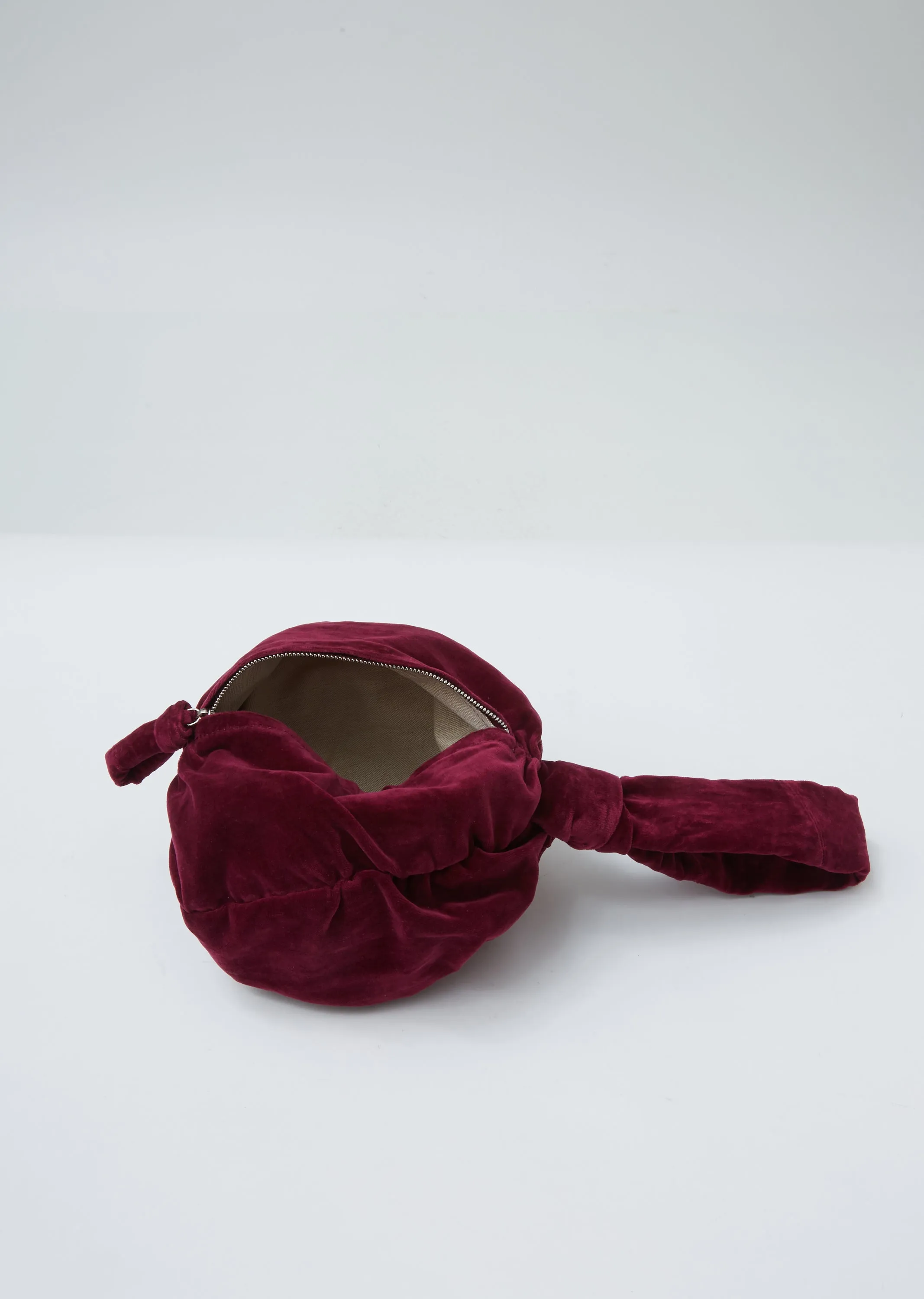 Magenta Velvet Purse Bag