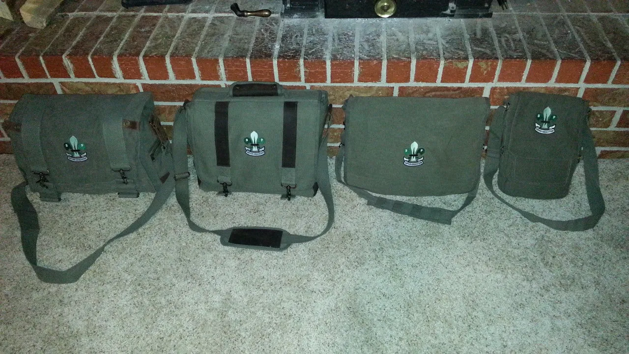Military Tech Bag, Vintage Canvas