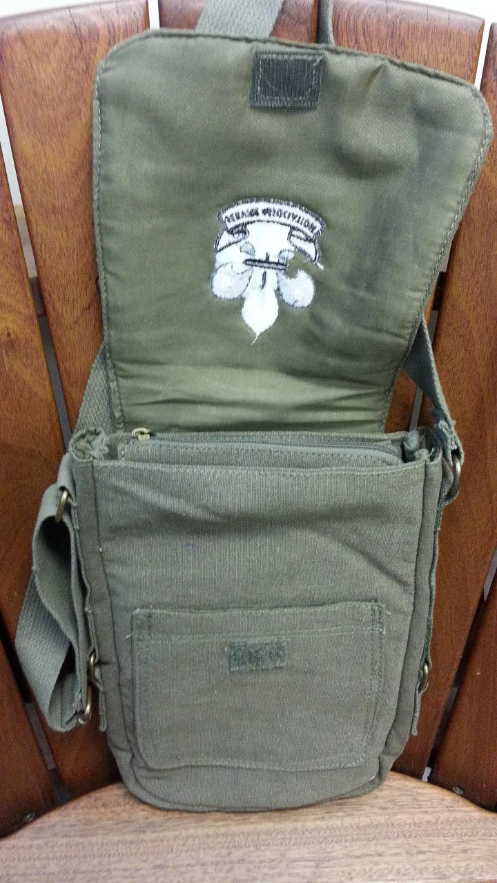 Military Tech Bag, Vintage Canvas