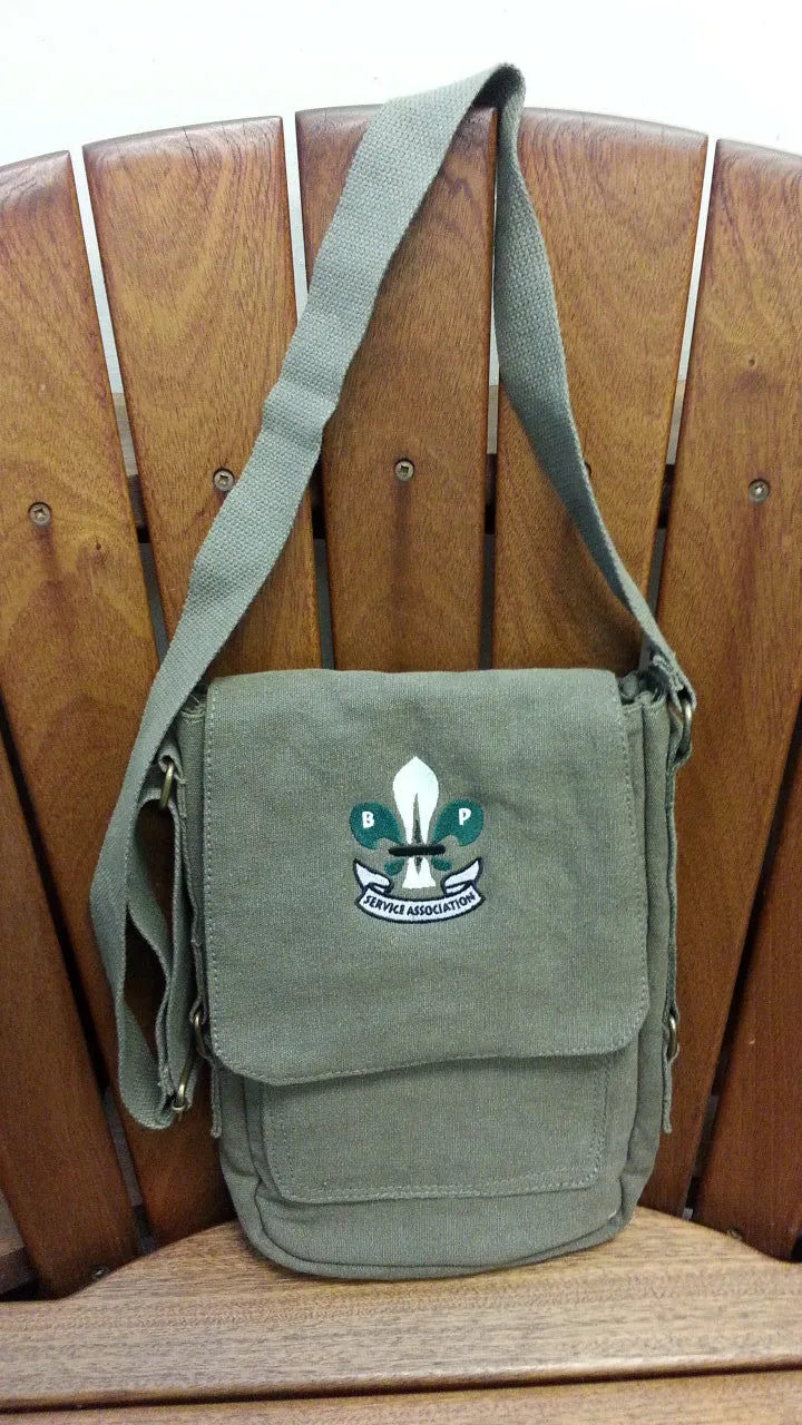 Military Tech Bag, Vintage Canvas