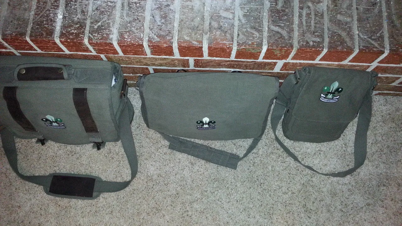 Military Tech Bag, Vintage Canvas