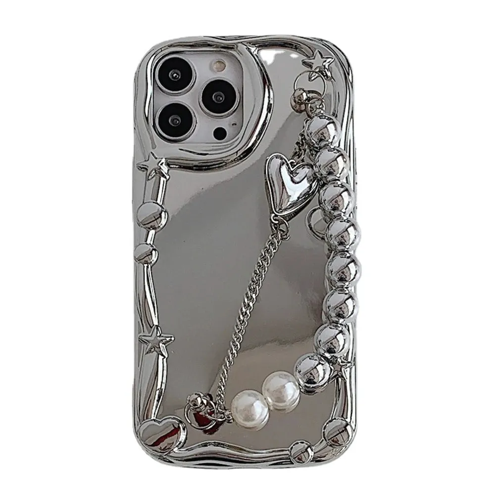 Mirror Wrist Chain iPhone Case