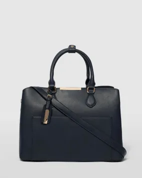 Navy Blue Spencer Tech Tote Bag