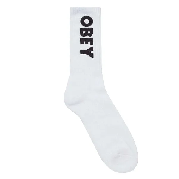 Obey Flash Socks - White