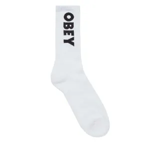 Obey Flash Socks - White