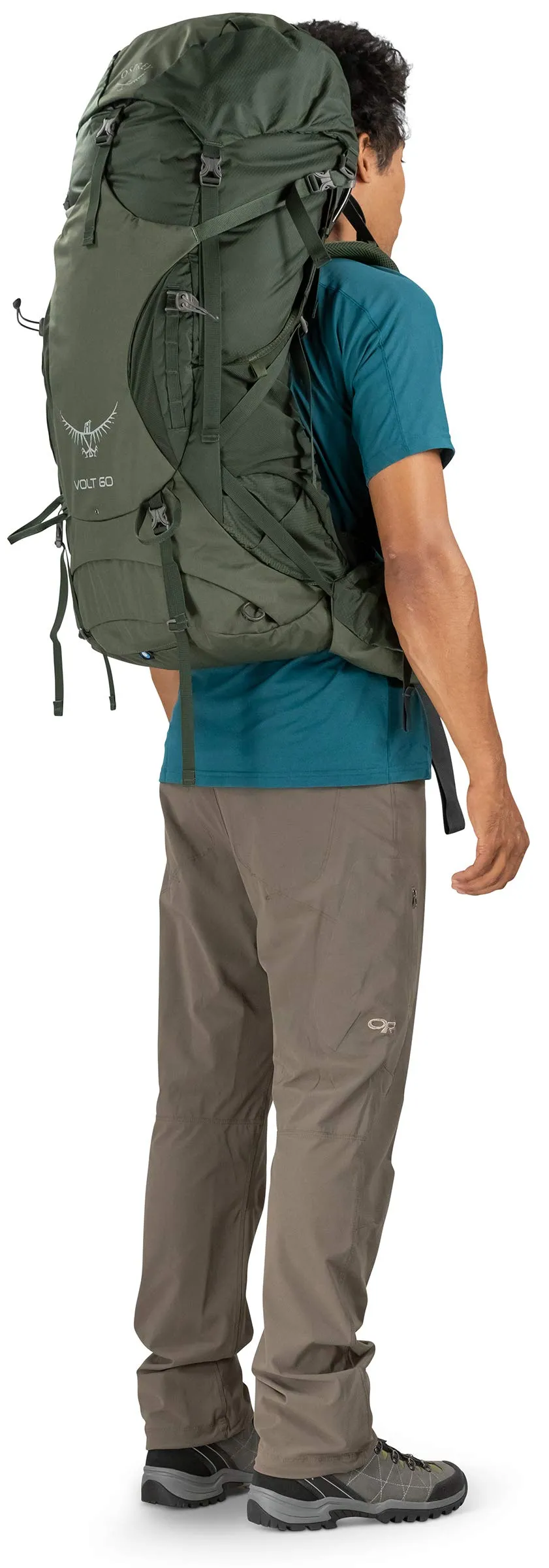 Osprey Packs Volt 60 Backpacking Pack Conifer Green