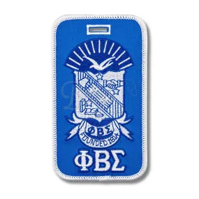 Phi Beta Sigma ΦΒΣ Shield Embroidered Luggage Tag