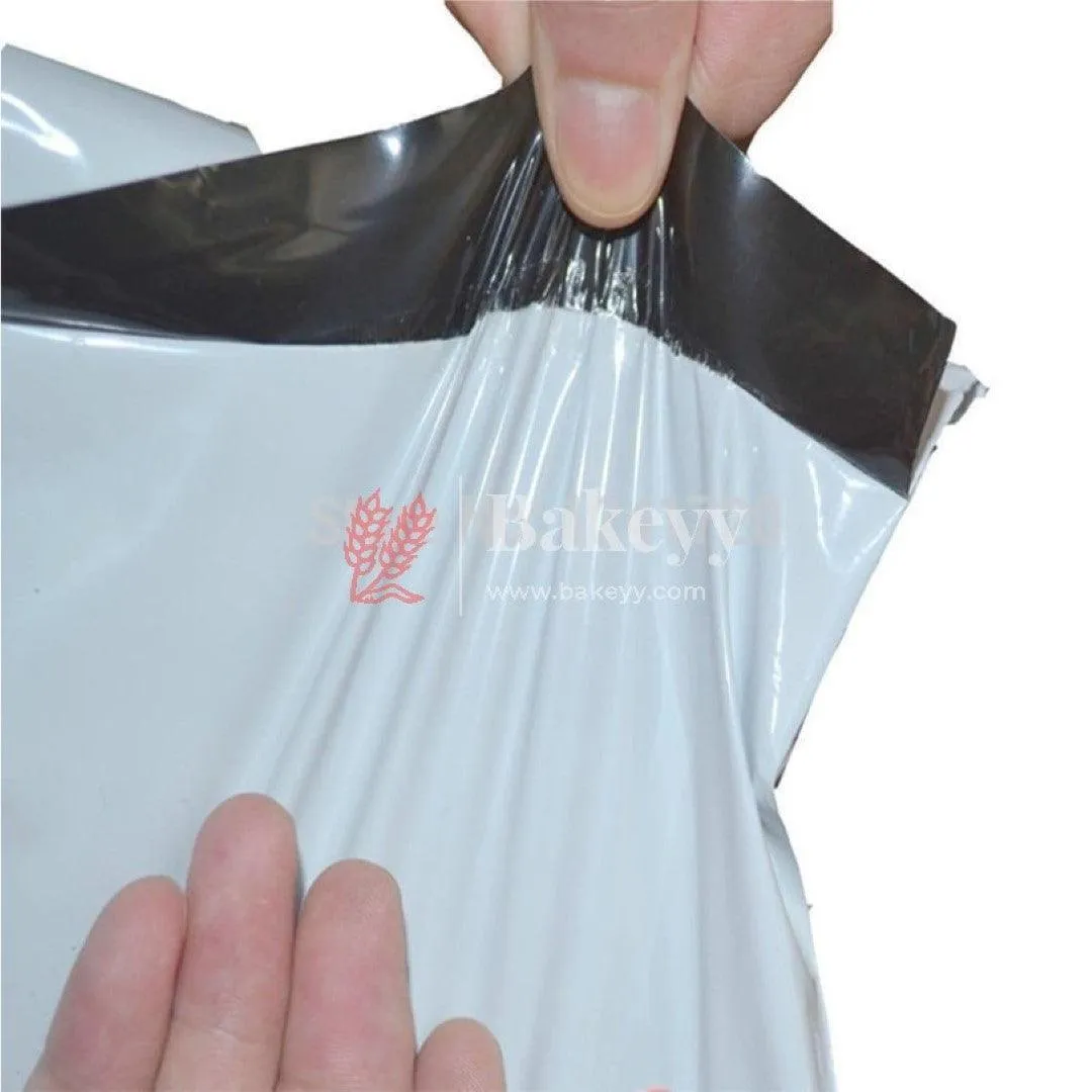 Plain Plastic Courier Bags Shipping Bags Strong Thick Mailing Bags with Self Adhesive Waterproof and Tear-Proof | Different Size | Pack Of 100