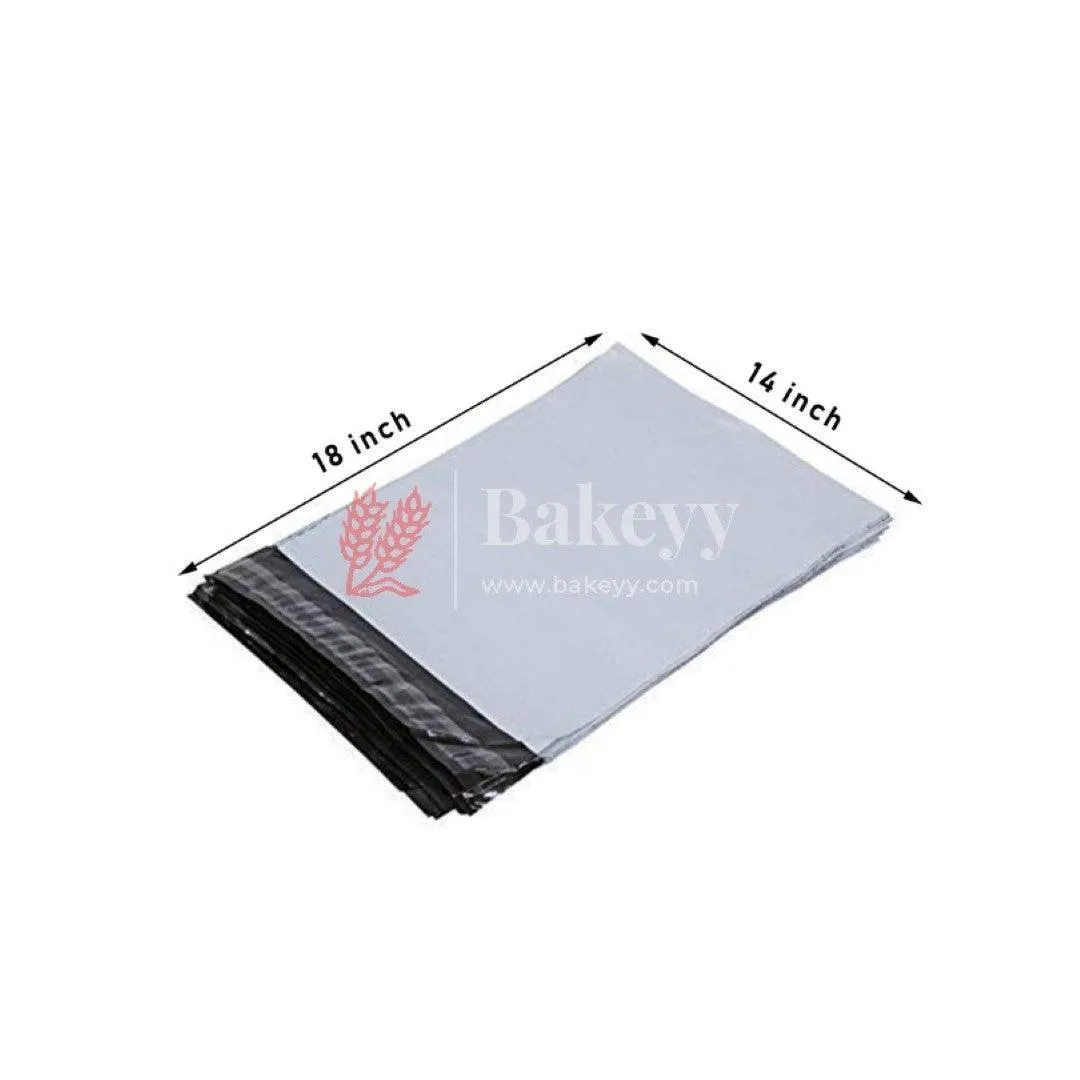 Plain Plastic Courier Bags Shipping Bags Strong Thick Mailing Bags with Self Adhesive Waterproof and Tear-Proof | Different Size | Pack Of 100
