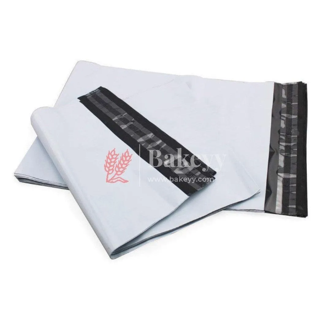 Plain Plastic Courier Bags Shipping Bags Strong Thick Mailing Bags with Self Adhesive Waterproof and Tear-Proof | Different Size | Pack Of 100