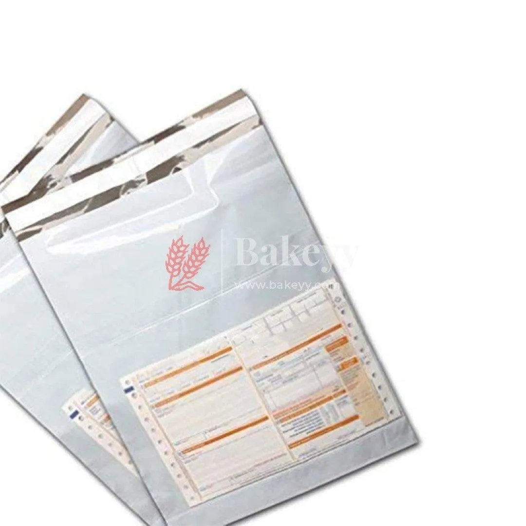 Plain Plastic Courier Bags Shipping Bags Strong Thick Mailing Bags with Self Adhesive Waterproof and Tear-Proof | Different Size | Pack Of 100