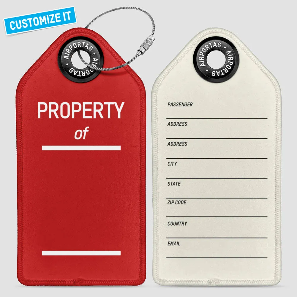 Property Of - Luggage Tag