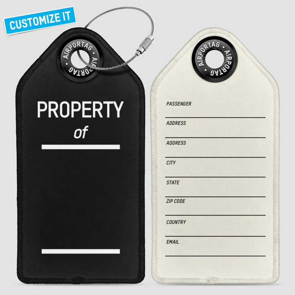 Property Of - Luggage Tag