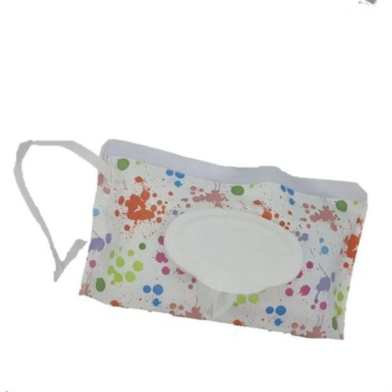 Reusable Wet Wipes Pouch - Splashed Paint