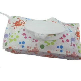 Reusable Wet Wipes Pouch - Splashed Paint