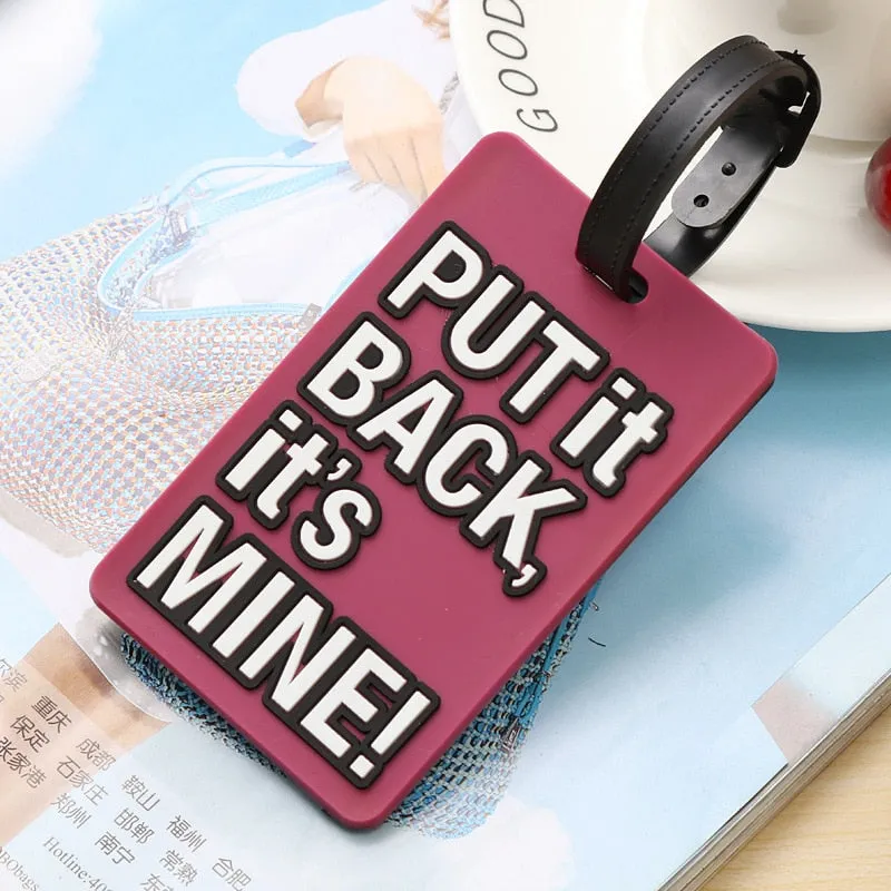 Silicon Luggage Tag "not YOUR BAG"