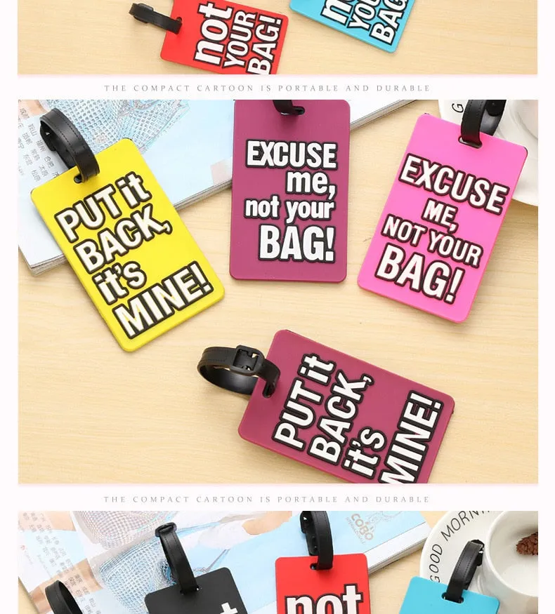 Silicon Luggage Tag "not YOUR BAG"
