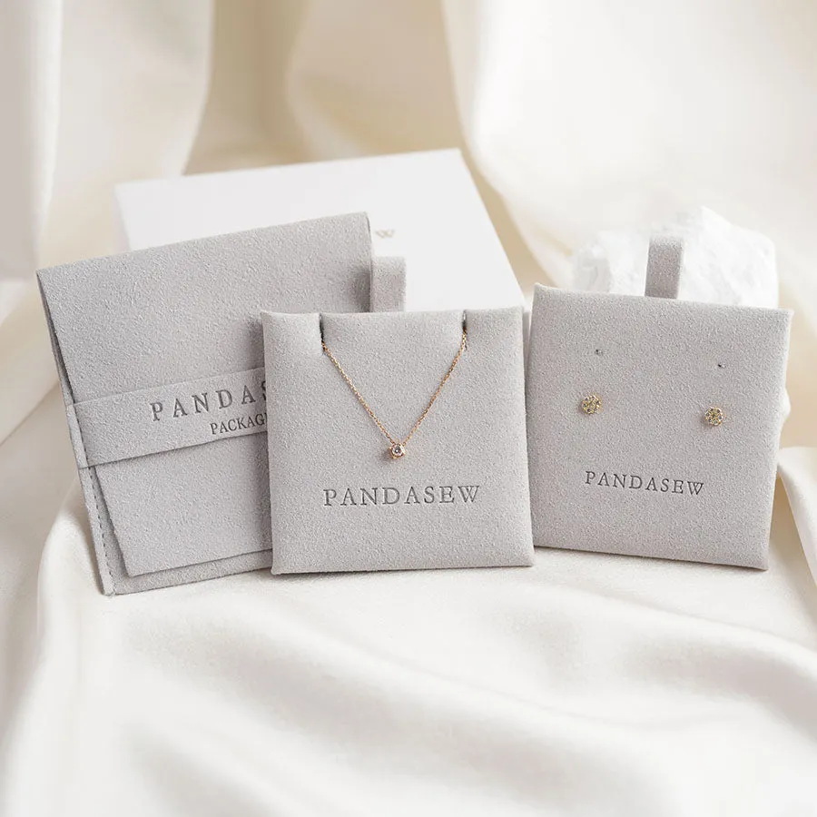 Squra pouch with insert card diverse types personalized package jewelry bag with logo custom 50stes MCR-132