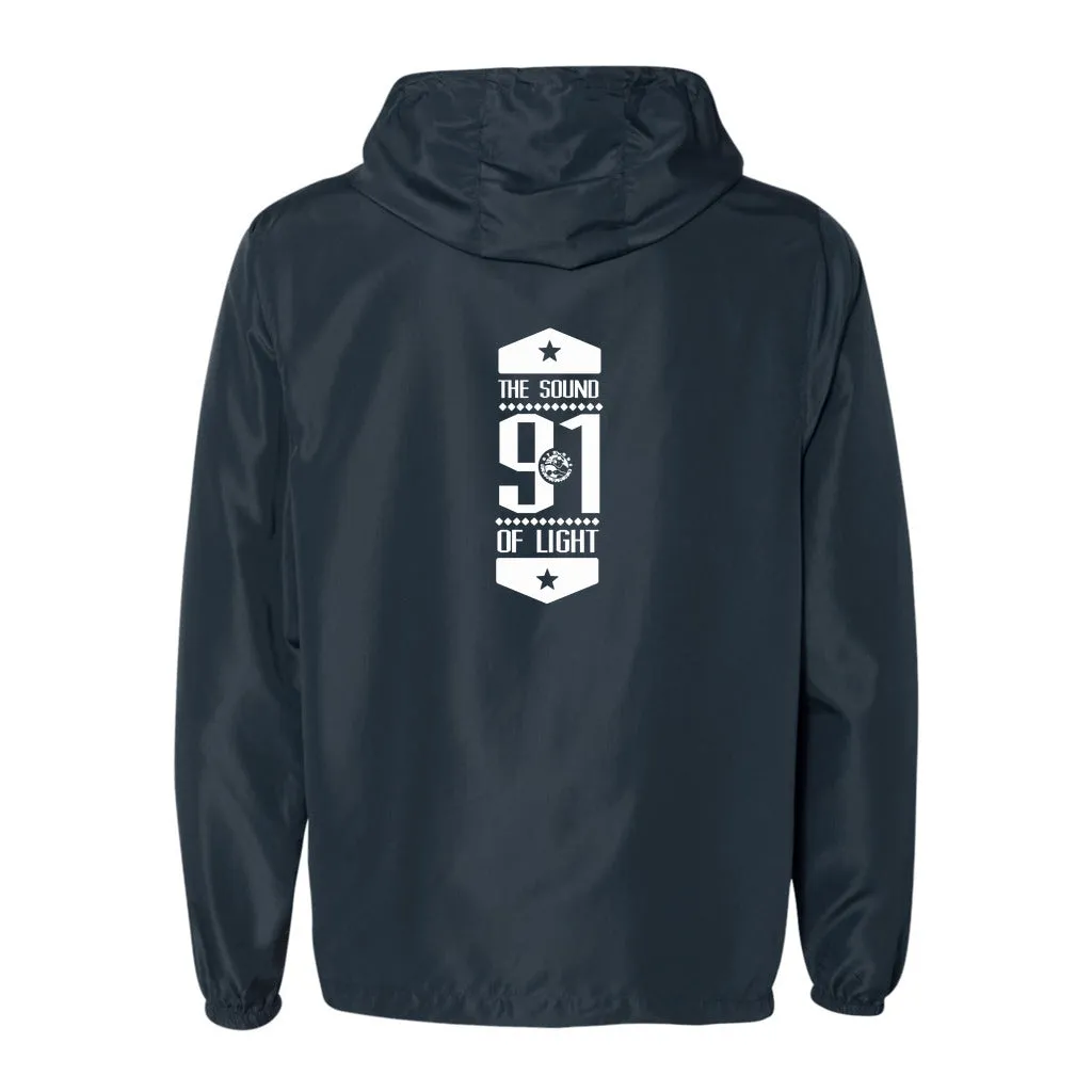 Strobe Records Premium Classic Unisex Lightweight Windbreaker Full-Zip Jacket
