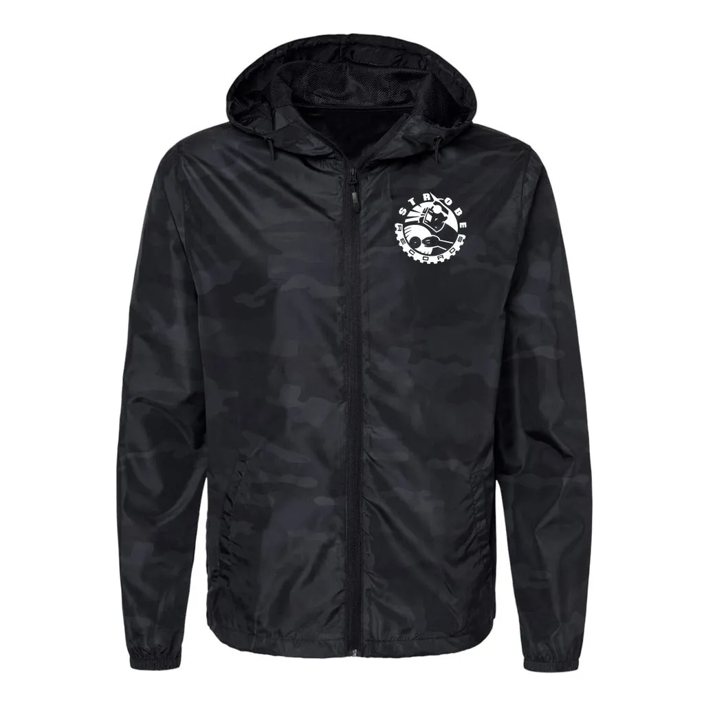 Strobe Records Premium Classic Unisex Lightweight Windbreaker Full-Zip Jacket