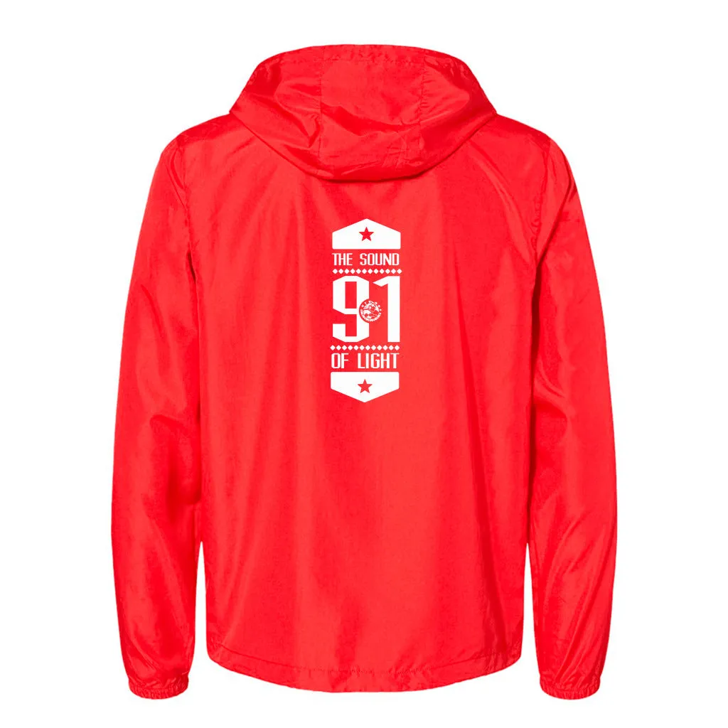 Strobe Records Premium Classic Unisex Lightweight Windbreaker Full-Zip Jacket