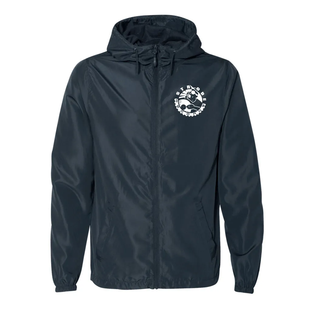 Strobe Records Premium Classic Unisex Lightweight Windbreaker Full-Zip Jacket