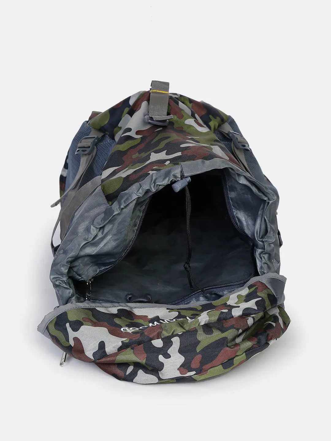 Teakwood Green Camouflage Printed Rucksack