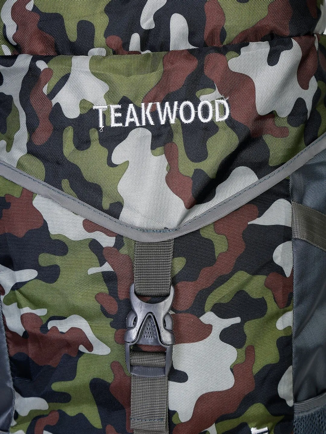 Teakwood Green Camouflage Printed Rucksack