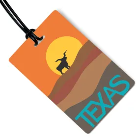Texas Longhorn Luggage Tag