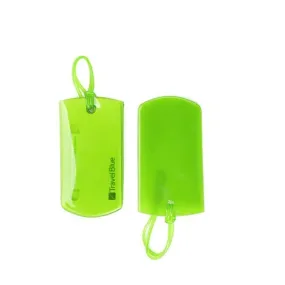 Travel Blue Jelly Id Tag - Red/Green/Blue