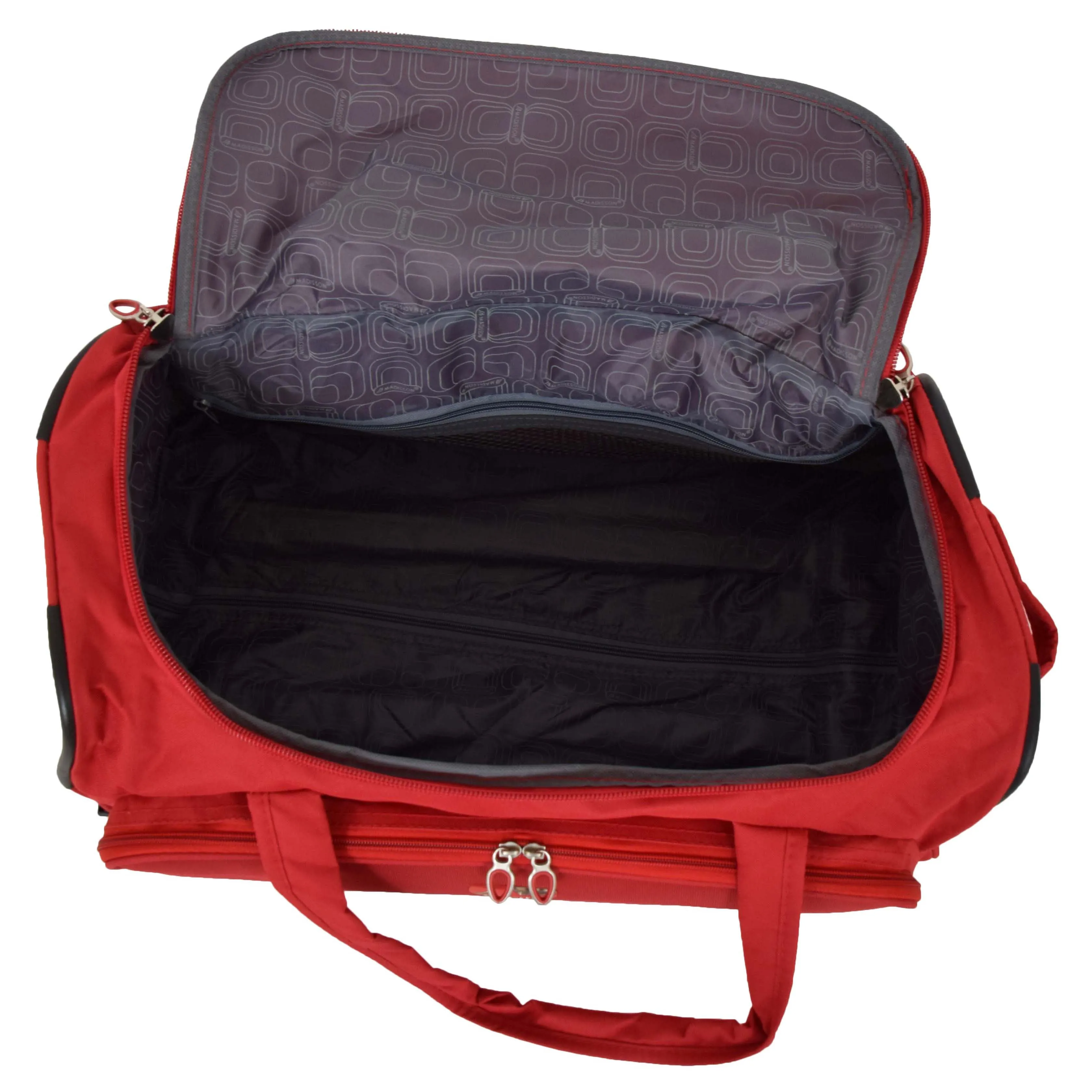 Travel Duffle Bag Lightweight Wheeled Holdall Weekend Cabin Bag Darwin Red