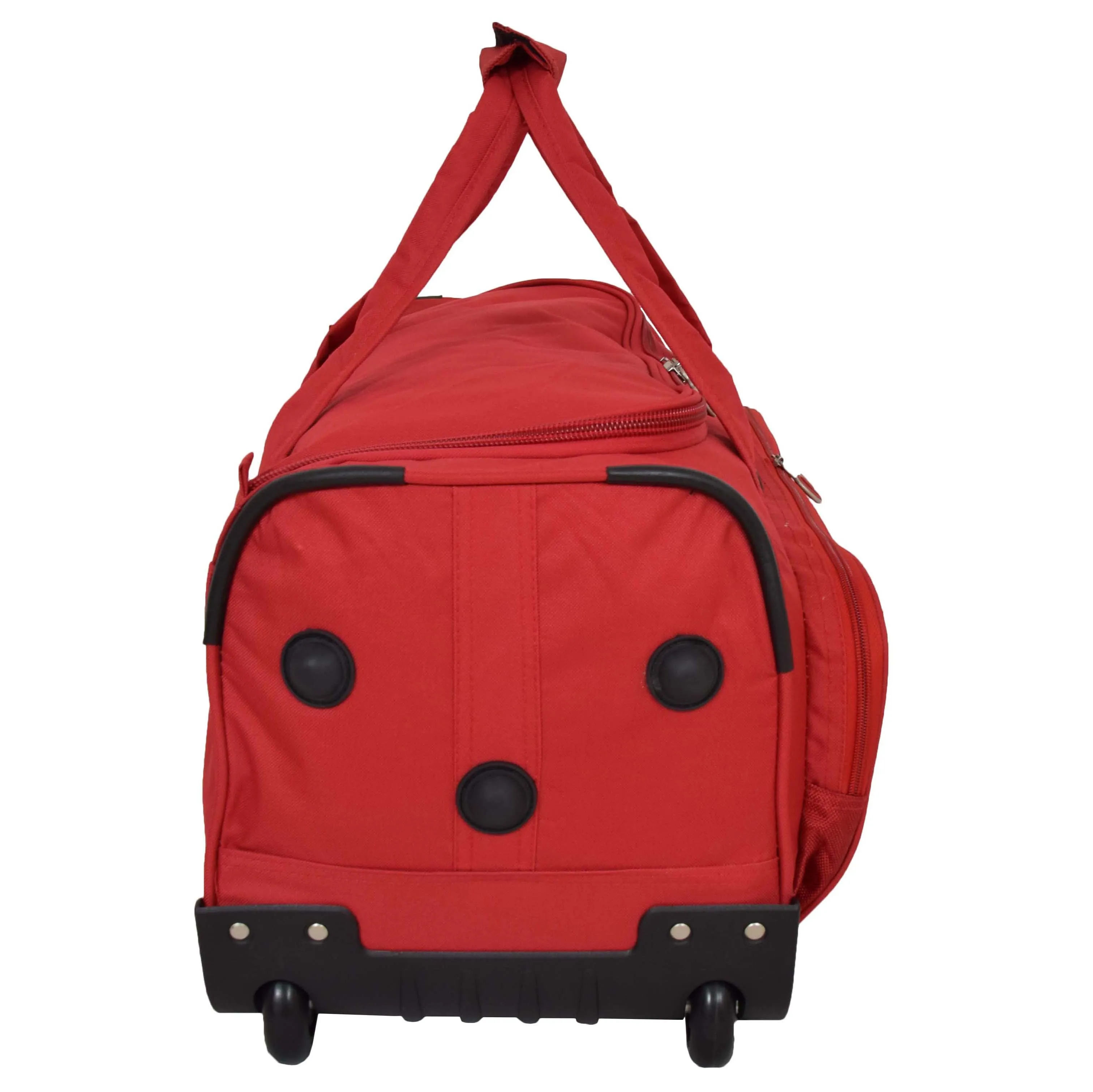 Travel Duffle Bag Lightweight Wheeled Holdall Weekend Cabin Bag Darwin Red