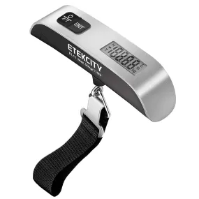 Travel with Confidence: Digital Portable Handheld Scale - Weigh Your Suitcase with Ease, Temperature Sensor Included, Up to 110 Pounds Capacity, Battery Included!