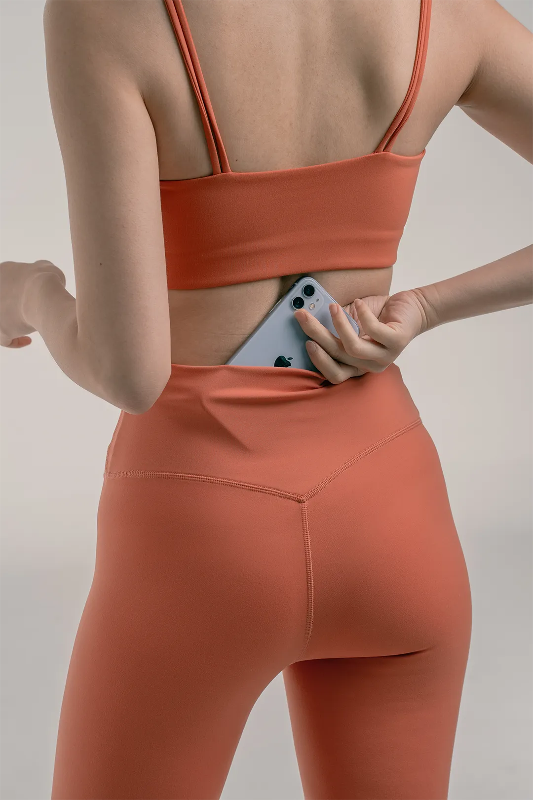 V Leggings (Full) in Grapefruit