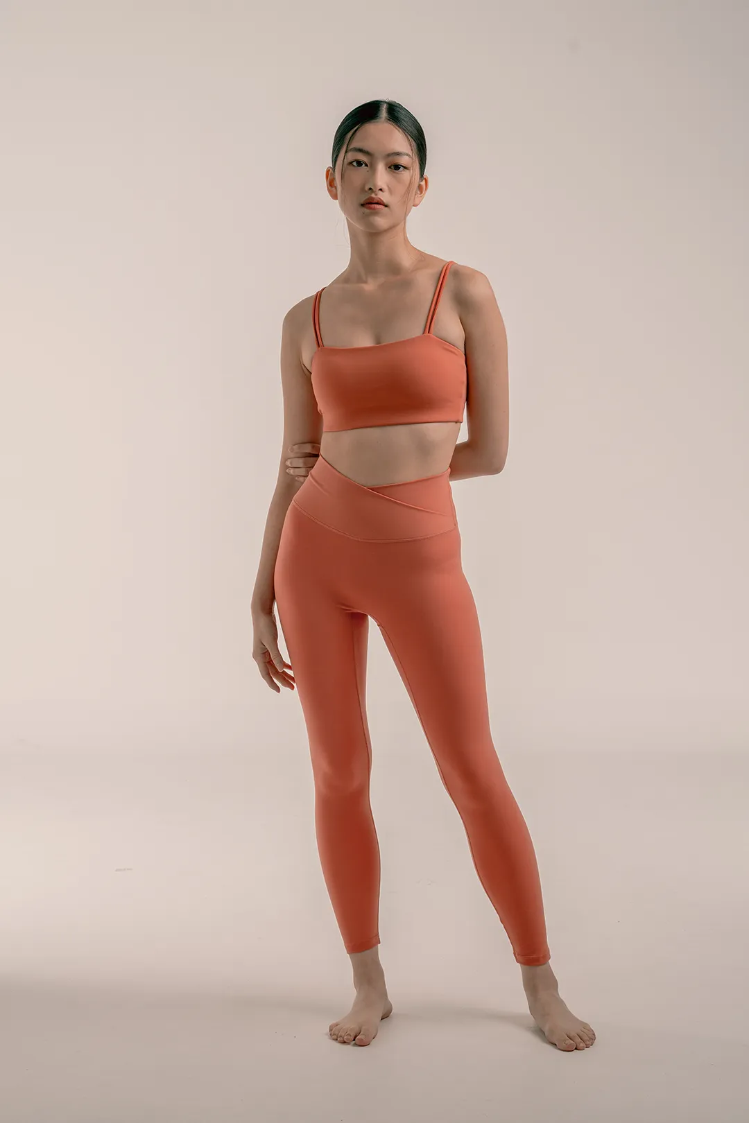V Leggings (Full) in Grapefruit