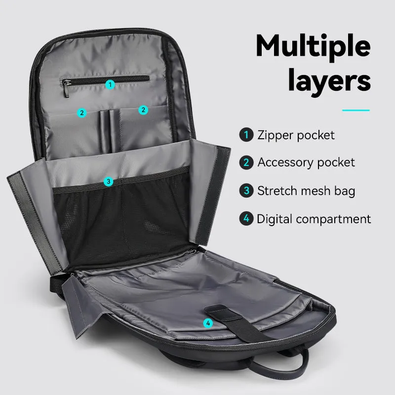 Voyager Pro: Lightweight backpack with a small footprint for commuters
