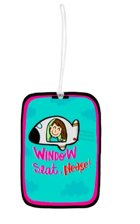Window seat luggage tag