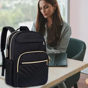 Women's Oxford Cloth USB Charging Business Work School Student Backpack